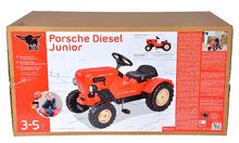 Pedálos gyermekjárművek - Pedálos traktor Porsche Diesel Junior BIG piros_8