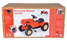 Vehicule cu pedală pentru copii - Tractor cu pedale Porsche Diesel Junior BIG roşu_8