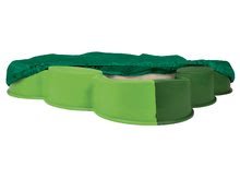 Peskovniki kompleti - Komplet peskovnik VARIO BIG štiriperesna deteljica zelen s pokrivalom in gugalnica Portique s kovinsko konstrukcijo 180 cm od 12 mes_0