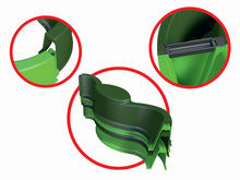 Rutschen mit Sandkasten - Set Rutsche Toboggan Super Megagliss 2in1 Smoby und Sandkasten vierblättriges Kleeblatt Vario BIG mit Segel_7