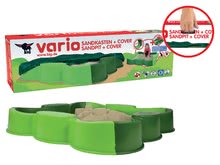 Rutschen mit Sandkasten - Set Rutsche Toboggan Super Megagliss 2in1 Smoby und Sandkasten vierblättriges Kleeblatt Vario BIG mit Segel_6