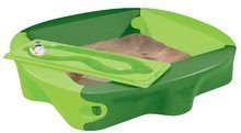 Rutschen mit Sandkasten - Set Rutsche Toboggan KS mit Wasser Smoby und Sandkasten mit Deckel mit einem Segel mit Tintenfisch und  Wasserdüse_1