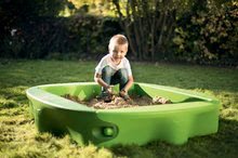 Rutschen mit Sandkasten - Set Rutsche Toboggan KS mit Wasser Smoby und Sandkasten mit Deckel mit einem Segel mit Tintenfisch und  Wasserdüse_11
