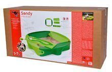Rutschen mit Sandkasten - Set Rutsche Toboggan KS mit Wasser Smoby und Sandkasten mit Deckel mit einem Segel mit Tintenfisch und  Wasserdüse_29