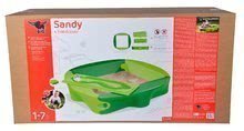 Rutschen mit Sandkasten - Set Rutsche Toboggan KS mit Wasser Smoby und Sandkasten mit Deckel mit einem Segel mit Tintenfisch und  Wasserdüse_30