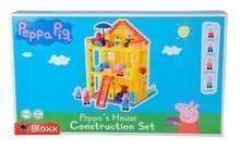 Stavebnice ako LEGO - Stavebnica Peppa Pig rodinka v domčeku PlayBIG Bloxx BIG so 4 figúrkami 107 dielov od 1,5-5 rokov_11