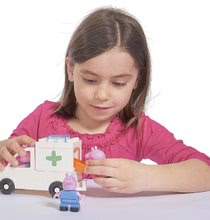 Jucării de construit BIG-Bloxx ca și lego - Joc de construit Peppa Pig în spital PlayBIG Bloxx BIG cu 4 figurine 112 de piese_2