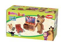 Építőjátékok BIG-Bloxx mint lego - Építőjáték Mása és a medve a konyhában, hálószobában, nappaliban és az erdőben PlayBIG Bloxx BIG 4 darab 7-11 részes_1