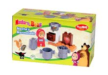 Jucării de construit BIG-Bloxx ca și lego - Joc de construit Maşa şi ursul în bucătărie, în dormitor, în living şi în pădure PlayBIG Bloxx BIG cu 4 bucăţi cu 7-11 piese_0