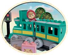 Kocke BIG-Bloxx kot lego - Otroške kocke Maša in medved na železnici PlayBIG Bloxx BIG z 1 figurico 32 delov_3