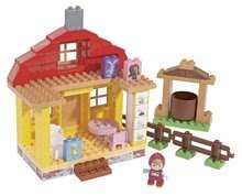 Stavebnice ako LEGO - Stavebnica Máša a medveď v domčeku PlayBIG Bloxx BIG s 1 figúrkou 95 dielov od 1,5-5 rokov_0