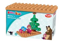 Építőjátékok BIG-Bloxx mint lego - Építőjáték Mása és a medve PlayBIG Bloxx karácsonyfa alatt/hóemberrel/síelő/kandalló mellett 9-14 darabos 1,5-5 évesnek_1