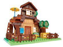 Kocke BIG-Bloxx kot lego - Kocke Maša in medved v gorski koči PlayBIG Bloxx BIG z 2 figuricama 162 delov_2