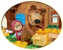 Jucării de construit BIG-Bloxx ca și lego - Joc de construit PlayBIG Bloxx Maşa şi ursul BIG în căsuţa de munte din 162 de piese cu 2 figurine_2