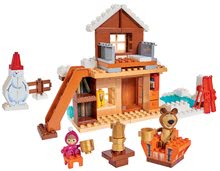 Jucării de construit BIG-Bloxx ca și lego - Joc de construit Maşa şi ursul în colibă PlayBIG Bloxx cu 2 figurine 122 de piese_0