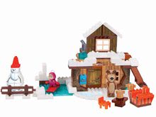 Jucării de construit BIG-Bloxx ca și lego - Joc de construit Maşa şi ursul în colibă PlayBIG Bloxx cu 2 figurine 122 de piese_1