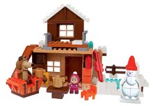 Jucării de construit BIG-Bloxx ca și lego - Joc de construit Maşa şi ursul în colibă PlayBIG Bloxx cu 2 figurine 122 de piese_2