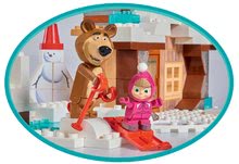 Jucării de construit BIG-Bloxx ca și lego - Joc de construit Maşa şi ursul în colibă PlayBIG Bloxx cu 2 figurine 122 de piese_3