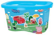 Kocke BIG-Bloxx kot lego - Otroške kocke Peppa Pig Piknik PlayBIG Bloxx BIG 18 delov in 2 figurici_1