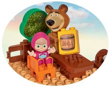 Jucării de construit BIG-Bloxx ca și lego - Joc de construit Maşa şi ursul Locuința în copac PlayBIG Bloxx cu 2 figurine şi cu 60 de piese_1