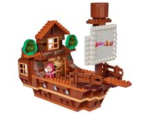 Kocke BIG-Bloxx kot lego - Kocke Maša in medved Medvedja ladja PlayBIG Bloxx BIG z 2 figuricama in 159 delčkov_2