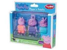 Jucării de construit BIG-Bloxx ca și lego - Figurine de jucărie Peppa Pig PlayBIG Bloxx 3 figurine de la 18 luni_0