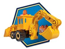 Stavebnice ako LEGO - Stavebnica Staviteľ Bob PlayBIG Bloxx BIG stavebný stroj s nakladačom a bagrom BIG 40 dielov od 24 mes_0