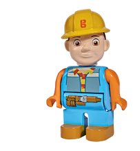 Kocke BIG-Bloxx kot lego - Kocke Mojster Miha PlayBIG Bloxx Bob na gradbišču,1 figurica in 96 delov od 24 mes_3