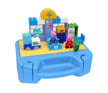 Stavebnice ako LEGO - Stavebnica Peppa Pig Lekársky kufrík PlayBIG Bloxx BIG v nemocnici s 2 figúrkami 32 dielov od 1,5-5 rokov_0