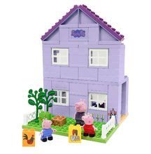 Stavebnice ako LEGO - Stavebnica Peppa Pig Grandparents House PlayBIG Bloxx domček starých rodičov s 3 figúrkami od 1,5-5 rokov_0