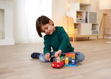 Jucării de construit BIG-Bloxx ca și lego - Joc de construit Peppa Pig Family Car PlayBig Bloxx BIG cu 2 figurine în mașinuță la benzinătie 28 piese de la 1,5-5 ani_3