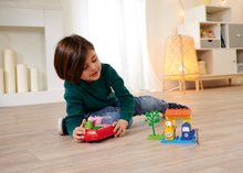 Stavebnice ako LEGO - Stavebnica Peppa Pig Family Car PlayBig Bloxx BIG s 2 figúrkami v autíčku na pumpe 28 dielov od 1,5-5 rokov_1