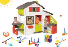 Spielhäuser Sets - Set Häuschen der Freunde von Smoby mit Küche und Klingel und ein Sportset mit 7 Spielen_23