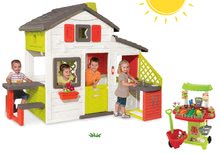 Spielhäuser Sets - Set Häuschen der Freunde von Smoby mit Küche und Klingel und Gemüsestand Bio 100% Chef_18