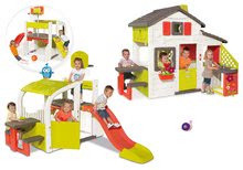 Spielhäuser mit Klettergerüst - Set Häuschen Smobys Freunde mit Küche und Klingel und ein Spielzentrum Fun Center mit Rutsche_28