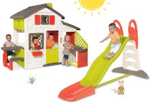 Case per bambini con scivolo - Set casetta Friends Smoby con cucina e campanello e scivolo Toboggan XL con 2,3 m_38