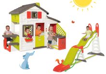 Case per bambini con scivolo - Set casetta Friends Smoby con cucina e campanello e scivolo Super Megagliss 2in1_18