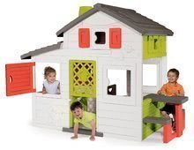 Spielhäuser mit Schaukel - Set Spielhaus der Freunde von Smoby mit Spielküche und doppelseitiger Schaukel 360 ° Drehung mit Wasserdüse_15