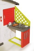 Domečky sety - Set domeček Přátel s kuchyňkou Smoby a traktor na šlapání Jim Loader s nakladačem a přívěsem_4