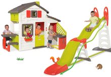 Case per bambini con scivolo - Set casetta Friends Smoby con cucina e campanello e scivolo Super Megagliss 2in1_19