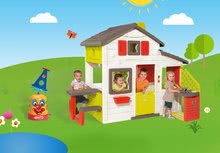 Spielhäuser Sets - Set Häuschen der Freunde von Smoby mit Küche und Klingel und Tintenfisch sprühen_17