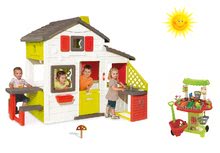 Spielhäuser Sets - Set Häuschen der Freunde von Smoby mit Küche und Klingel und Gemüsestand Bio 100% Chef_20