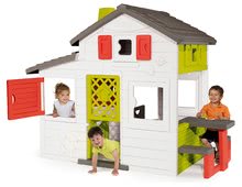 Kerti játszóházak gyerekeknek - Házikó Barátok Smoby konyhával, vízzel és elektronikus csengővel_1