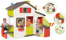 Kerti játszóházak gyerekeknek - Házikó Barátok Smoby konyhával, vízzel és elektronikus csengővel_4