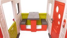 Domečky pro děti - Domeček Přátel prostorný Neo Friends House Smoby se zahrádkou rozšiřitelný 2 dveře 6 oken a piknik stolek 172 cm výška s UV filtrem_12