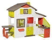 Spielhäuser mit Schaukel - Set Spielhaus der Freunde von Smoby mit Spielküche und doppelseitiger Schaukel 360 ° Drehung mit Wasserdüse_2