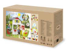 Spielhäuser Friends House Smoby - Spielhaus Neo Friends House DeLuxe Smoby mit zwei Spielküchen und Tischen mit einem Sonnenschirm mit Umzäunung_38