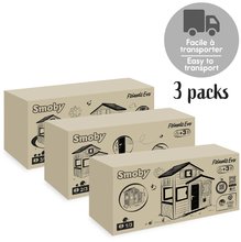 Kućice za djecu - Kućica Prijatelja elegantnih boja Friends House Evo Playhouse Smoby s nadogradnjom 2 vrata s ključem 6 prozora s UV filterom 162 cm visina_16