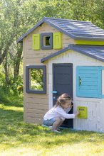 Kleine Spielhäuser für Kinder - Friends House in eleganten Farben Friends House Evo Spielhaus Smoby erweiterbar 2 Türen mit Schlüssel 6 Fenster mit UV-Filter 162 cm Höhe SM810204_0