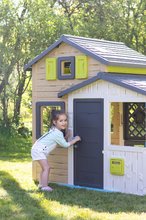 Kućice za djecu - Kućica Prijatelja elegantnih boja Friends House Evo Playhouse Smoby s nadogradnjom 2 vrata s ključem 6 prozora s UV filterom 162 cm visina_8